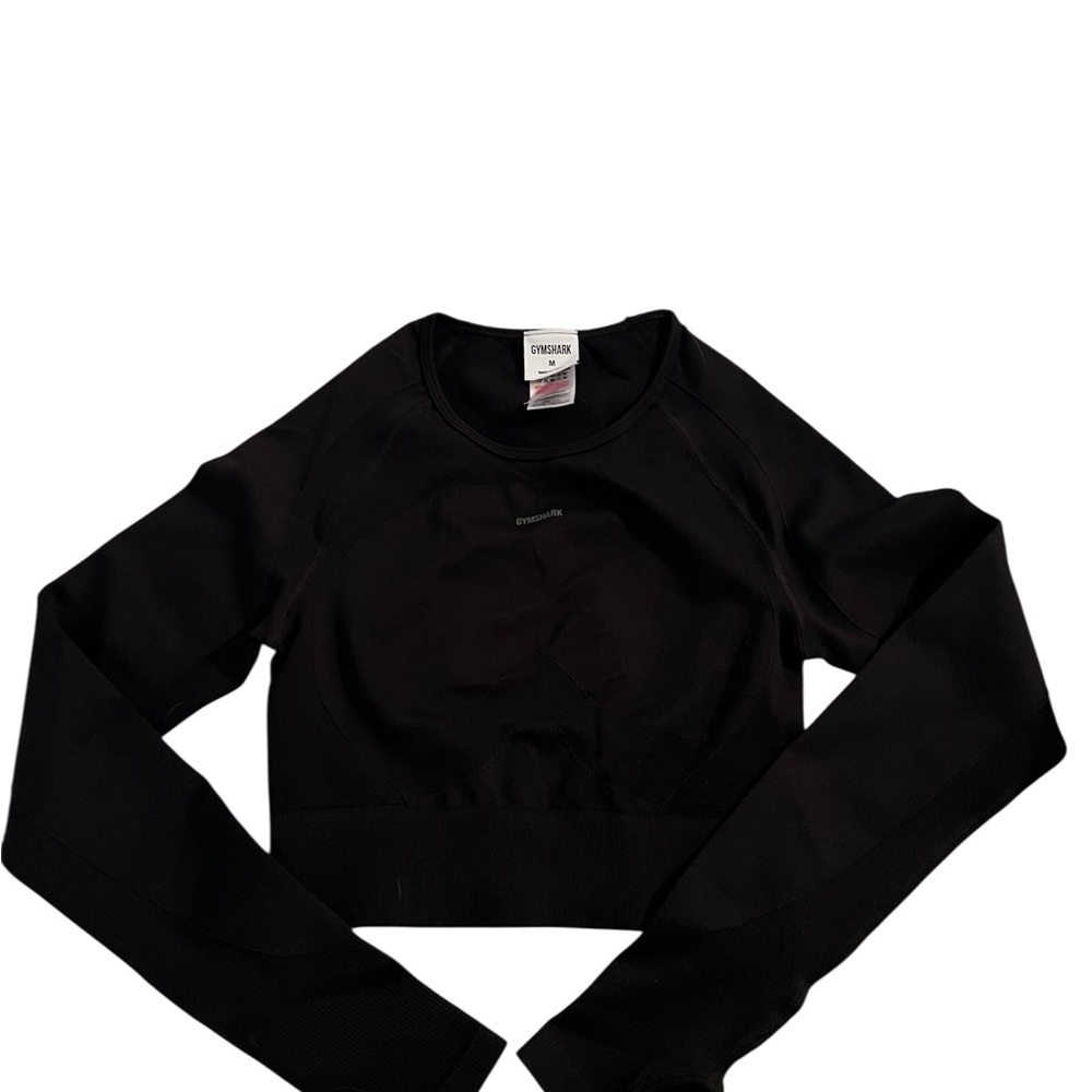 Gymshark Black Long Sleeve Crop Top